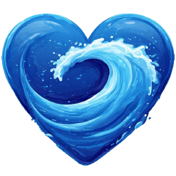 heart blue water6 Discord emoji — free static PNG download