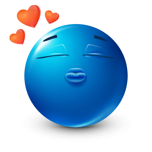 kissy face Discord emoji — free static PNG download