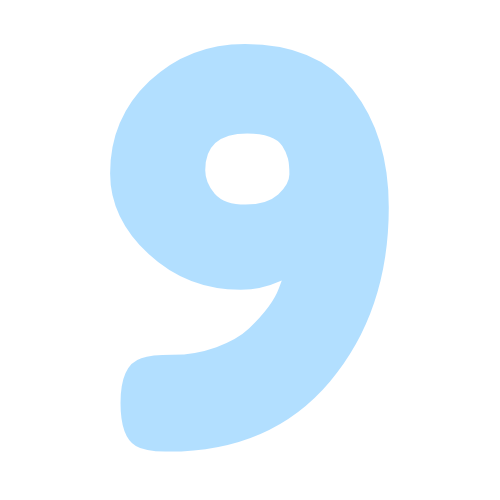 blue 9 Discord emoji — free static PNG download
