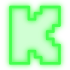 neon kick logo Discord emoji — free static PNG download