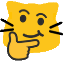 ameowthinkingsmirk Discord emoji — free static PNG download