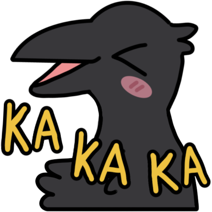 crowcaw Discord emoji — free static PNG download