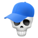 skull cap Discord emoji — free static PNG download