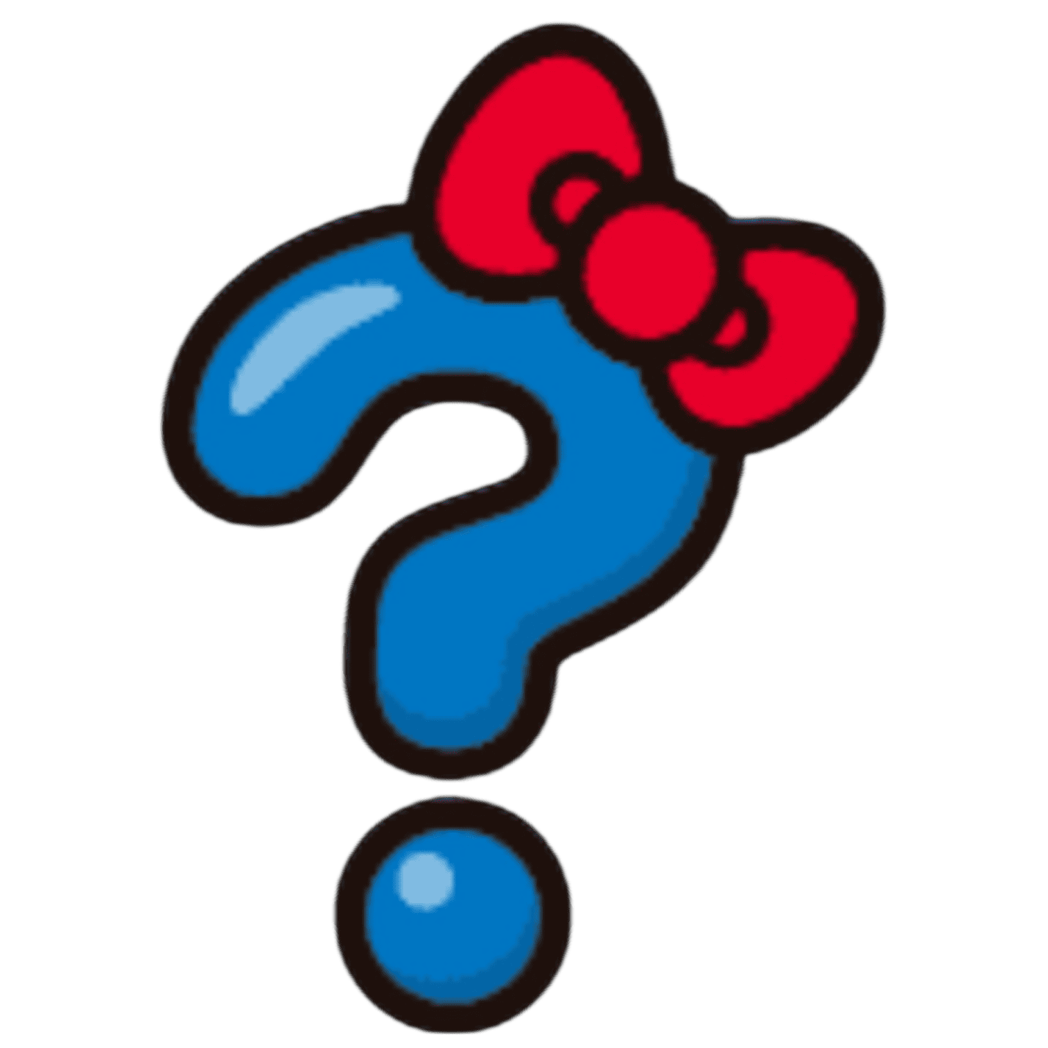hellokitty question Discord emoji — free static PNG download