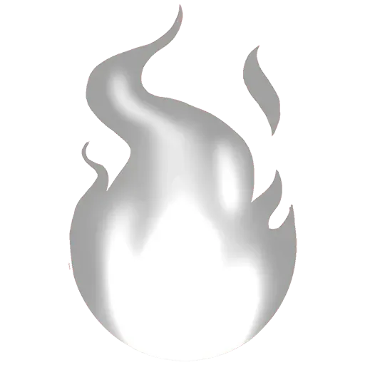 white fire Discord emoji — free static PNG download