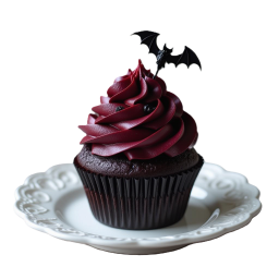 goth cupcake Discord emoji — free static PNG download