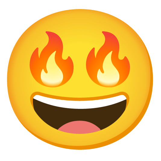 fire eyes Discord emoji — free static PNG download