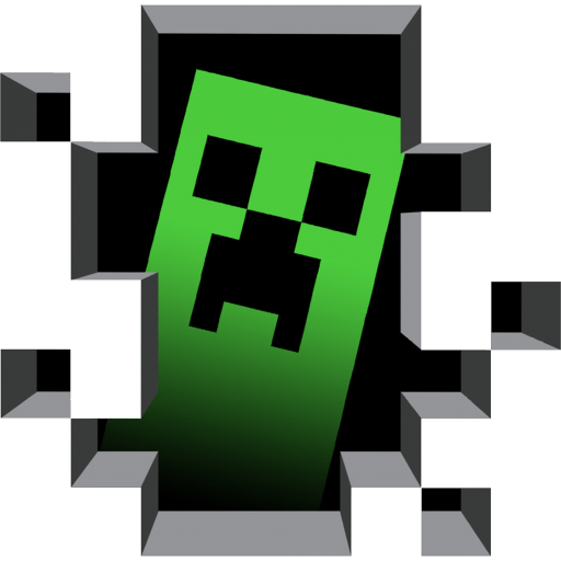 minecraft creeper behind wall Discord emoji — free static PNG download