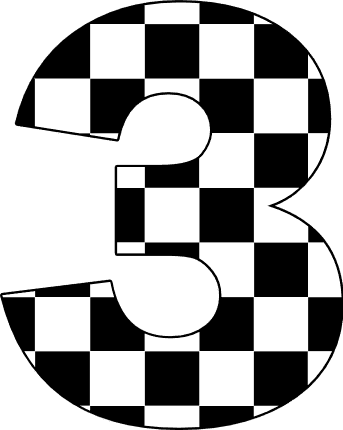 checkered three Discord emoji - free download