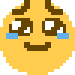 b face holding back tears Discord emoji — free static PNG download