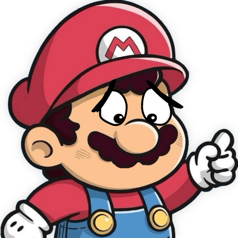 mario sad Discord emoji — free static PNG download