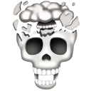 skull Discord emoji — free static PNG download
