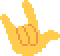 b love you gesture Discord emoji — free static PNG download