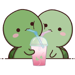 cute couple drinking Discord emoji — free static PNG download