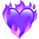 fire heartviolet Discord emoji — free static PNG download