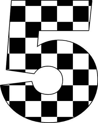 checkered five Discord emoji — free static PNG download