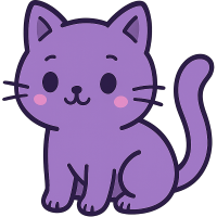 purple kitten Discord emoji — free static PNG download