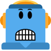 robot smile face Discord emoji — free static PNG download