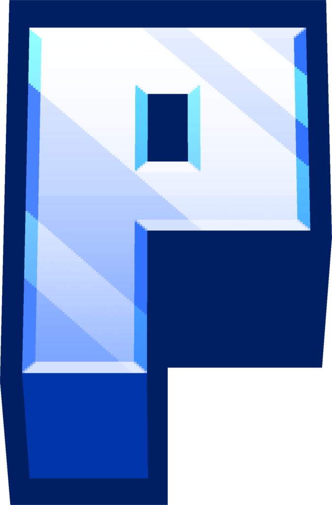 minecraft blue p Discord emoji — free static PNG download