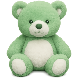 green teddybear Discord emoji — free static PNG download