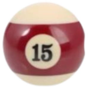 red aesthetic 15 ball Discord emoji — free static PNG download