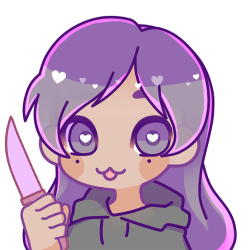 purple hair girl 10 Discord emoji — free static PNG download