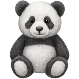 panda teddybear Discord emoji — free static PNG download