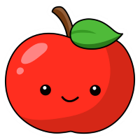cute red applex Discord emoji — free static PNG download