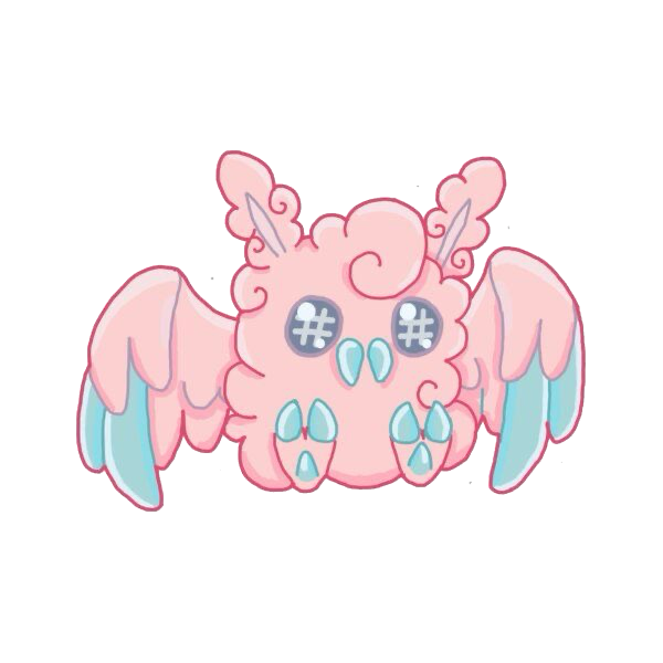 pink moth Discord emoji — free static PNG download