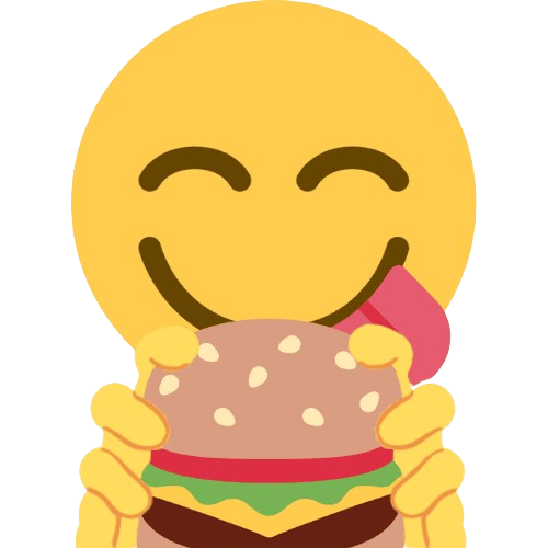 eat burger Discord emoji — free static PNG download