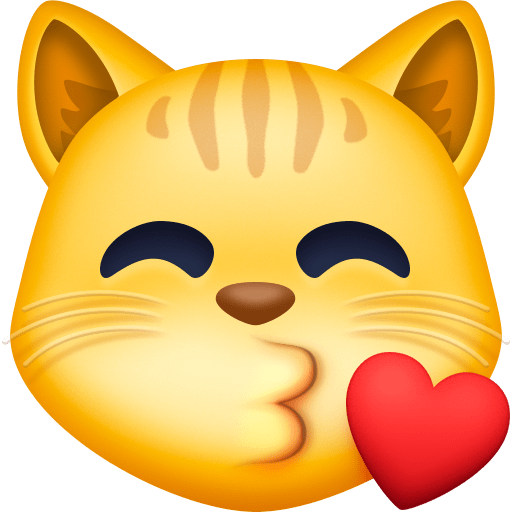 kiss cat Discord emoji — free static PNG download
