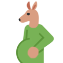pregnant kangaroo Discord emoji — free static PNG download