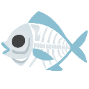 skeleton fish Discord emoji — free static PNG download