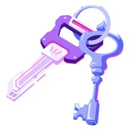 neonviolet key Discord emoji — free static PNG download