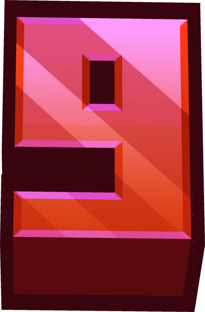 minecraft red 9 Discord emoji — free static PNG download