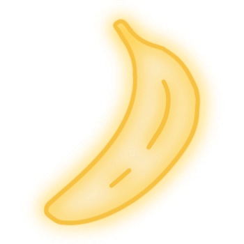 neon banana v2 Discord emoji — free static PNG download
