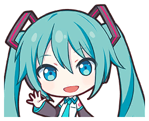 miku hello Discord emoji — free static PNG download
