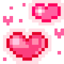 pink hearts Discord emoji — free animated GIF download