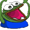 pepe super excited Discord emoji — free animated GIF download