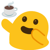 coffee blob Discord emoji — free static PNG download