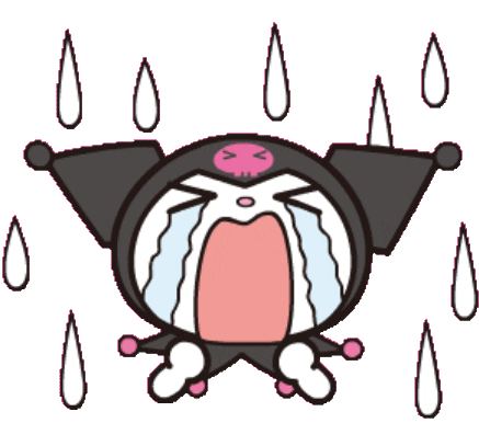 kuromi sobbing Discord emoji — free animated GIF download