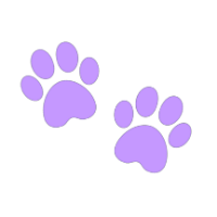 purple paw prints Discord emoji