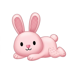 pink rabbit Discord emoji — free static PNG download