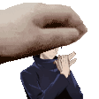 megumi headpat Discord emoji — free animated GIF download
