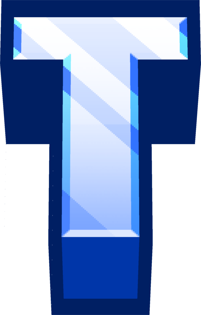 minecraft blue t Discord emoji — free static PNG download