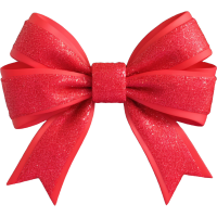 red sparkly bow Discord emoji — free static PNG download