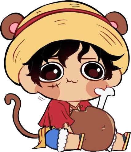 luffy eat Discord emoji — free static PNG download