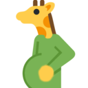 pregnant giraffe Discord emoji — free static PNG download