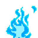 light blue fire flames Discord emoji — free animated GIF download