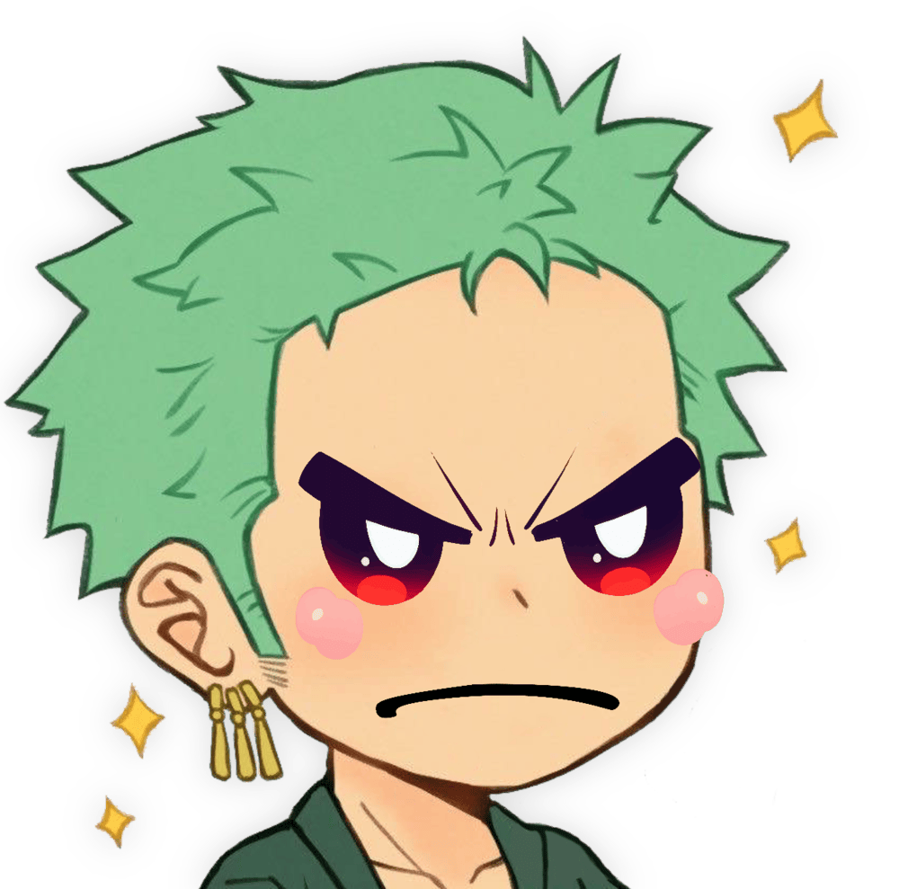 zoro madkawaii Discord emoji — free static PNG download